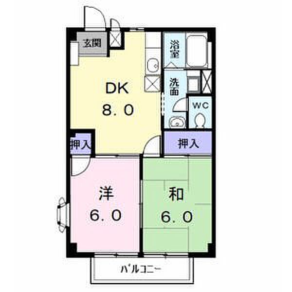 アーバンフォー ｜愛知県名古屋市中川区長良町5丁目(賃貸アパート2DK・2階・44.71㎡)の写真 その2