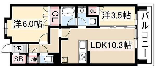 オーパスレジデンス名古屋ステーション ｜愛知県名古屋市中村区亀島1丁目(賃貸マンション2LDK・2階・48.63㎡)の写真 その2