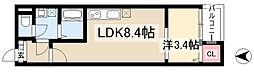 CRASTINE切戸町2丁目 3階1LDKの間取り