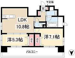 名古屋市熱田区六番2丁目マンション 3LDKの間取図画像