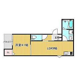 間取図画像 1LDK