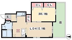 リブ フラット 1階/-