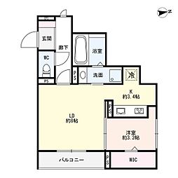 間取図画像 1LDK