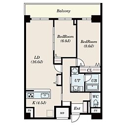 間取図画像 2LDK