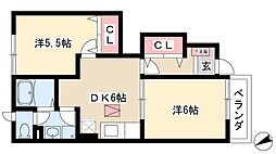 間取図画像 2DK