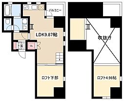 actile 1LDKの間取図画像
