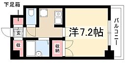 則武ワードビル 1Kの間取図画像