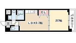エクセレントガーデン 1DKの間取図画像