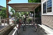 敷地内の駐輪場です。