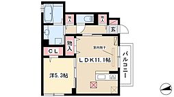 ラティエラ 1LDKの間取図画像