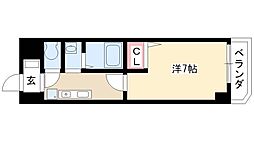 グランディア那古野 1Kの間取図画像