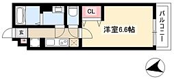 リブリ・Meiwa 1Kの間取図画像
