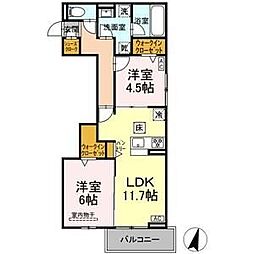 Celestia 2LDKの間取図画像