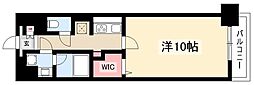 アロームドゥジョア 1Kの間取図画像