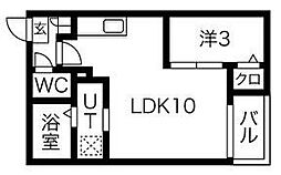 Warrenshouhou2 1LDKの間取図画像