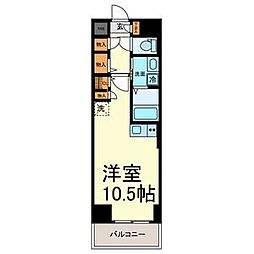 IWATSUKARISE ワンルームの間取図画像