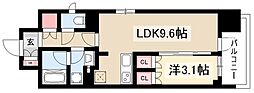 OPUSRESIDENCENAGOYASTATION 1LDKの間取図画像