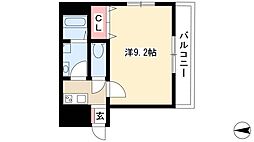サンフォルム打中 1Kの間取図画像