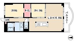 アーバンハイツ 2LDKの間取図画像