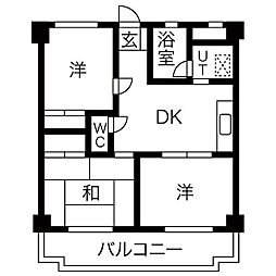 ブラザービル 3DKの間取図画像