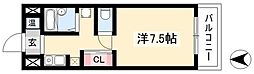 アドミール栄生 1Kの間取図画像