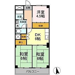 エスプラナード 3DKの間取図画像