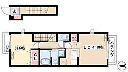 ペルペチュエルM 1LDKの間取図画像