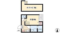 BellBox 1Kの間取図画像