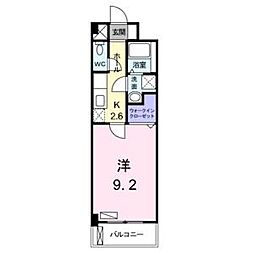 ヴィラ清寿 1Kの間取図画像