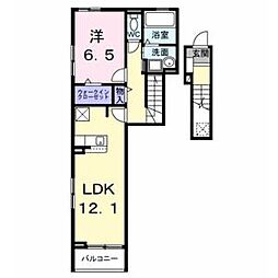 PEANUTS(ピ-ナッツ) 1LDKの間取図画像