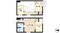 Solid名駅南 ワンルームの間取図画像