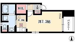 コントレイル 1Kの間取図画像