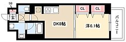 ツインアウルズ 1LDKの間取図画像