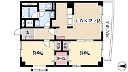 ArkRaffine 2LDKの間取図画像