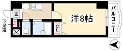 現代ハウス大須 1Kの間取図画像