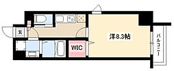 S-FORT堀田通 1Kの間取図画像