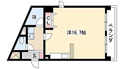 エスパシオ ワンルームの間取図画像