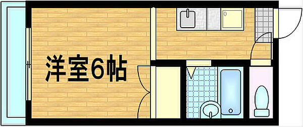 ブリックフォートアシハラ 201｜京都府京都市山科区西野山中鳥井町(賃貸マンション1R・2階・18.00㎡)の写真 その2