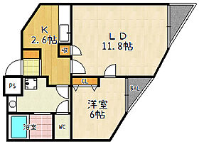 Park Hills Oyake 1 204 ｜ 京都府京都市山科区大宅五反畑町58（賃貸マンション1LDK・2階・52.47㎡） その2