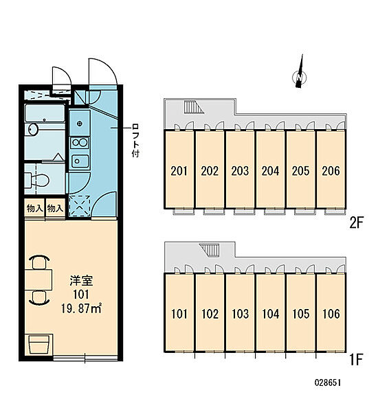 レオパレス南小栗栖 105｜京都府京都市伏見区小栗栖中山田町(賃貸アパート1K・1階・19.87㎡)の写真 その2