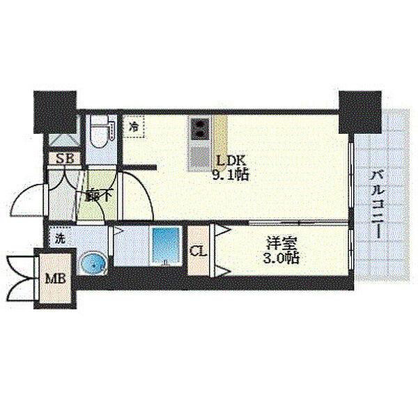 プレサンス THE KYOTO 澄華 102｜京都府京都市南区東九条西河辺町(賃貸マンション1LDK・1階・30.42㎡)の写真 その2