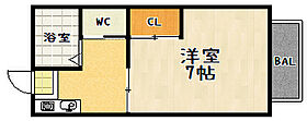 ポエム6 2-C ｜ 滋賀県大津市大江4丁目21-12（賃貸アパート1K・2階・21.00㎡） その2