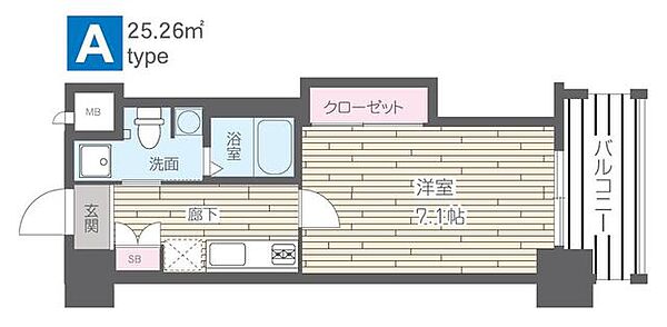 HF四条河原町レジデンス 402｜京都府京都市下京区中之町(賃貸マンション1K・4階・25.26㎡)の写真 その2