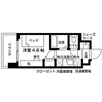 キャンパスヴィレッジ京都伏見 412 ｜ 京都府京都市伏見区竹田北三ツ杭町（賃貸アパート1K・4階・16.28㎡） その2