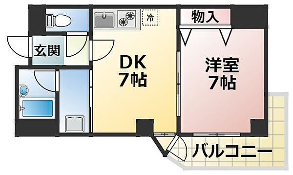 ダイアパレス西大路御池 505｜京都府京都市中京区西ノ京南原町(賃貸マンション1DK・5階・36.87㎡)の写真 その2