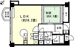 ロイヤルリゾート山中湖C 1LDKの間取図画像