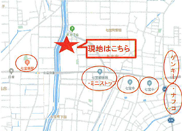 地図を拡大表示