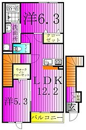 間取図画像 2LDK