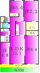 パシフィック我孫子グリーンタウン16号棟 1階/-