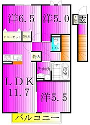 プラシデス　A棟 2階